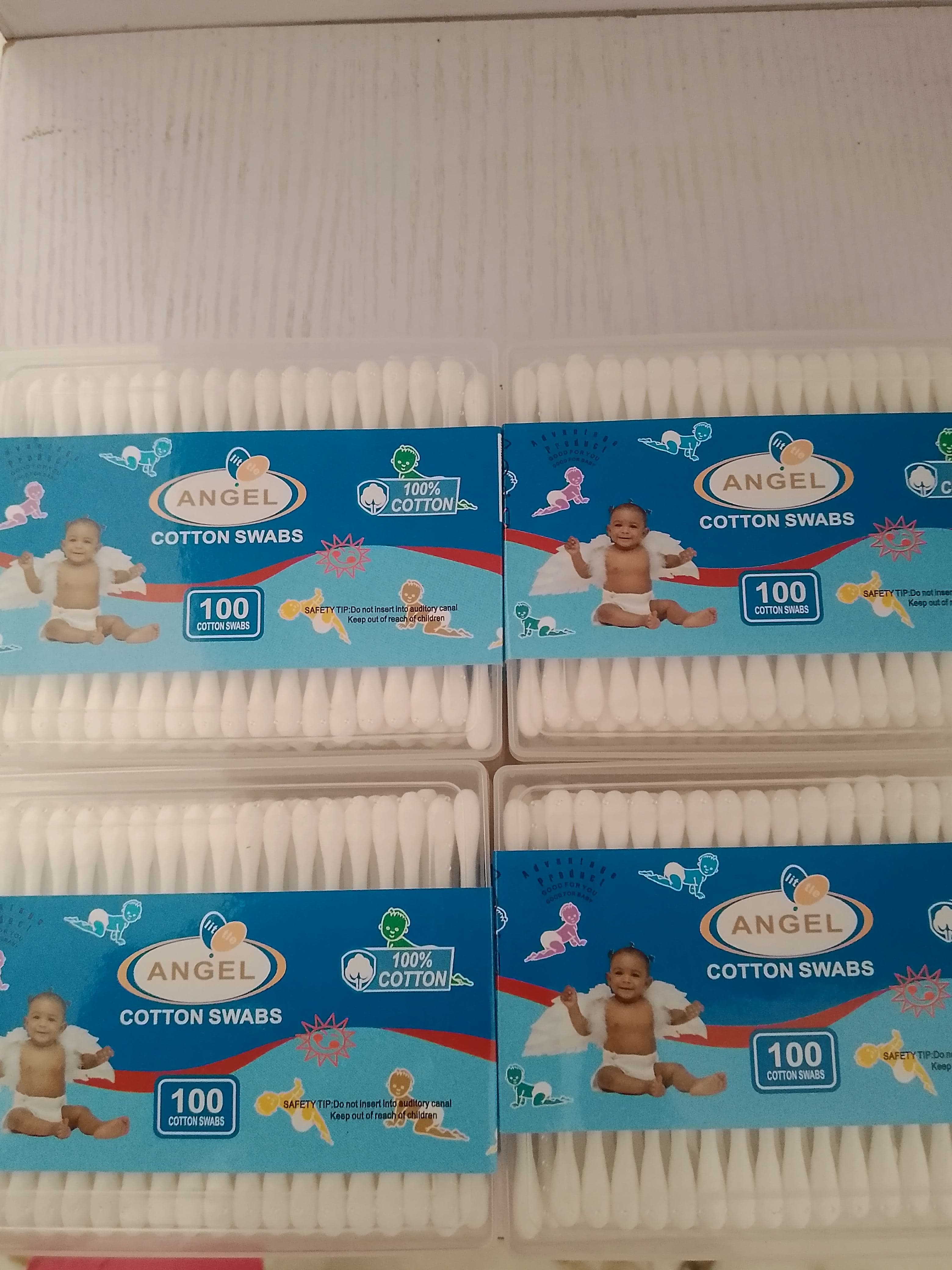 A photo of ANGEL COTTON SWABS (100 PCS)