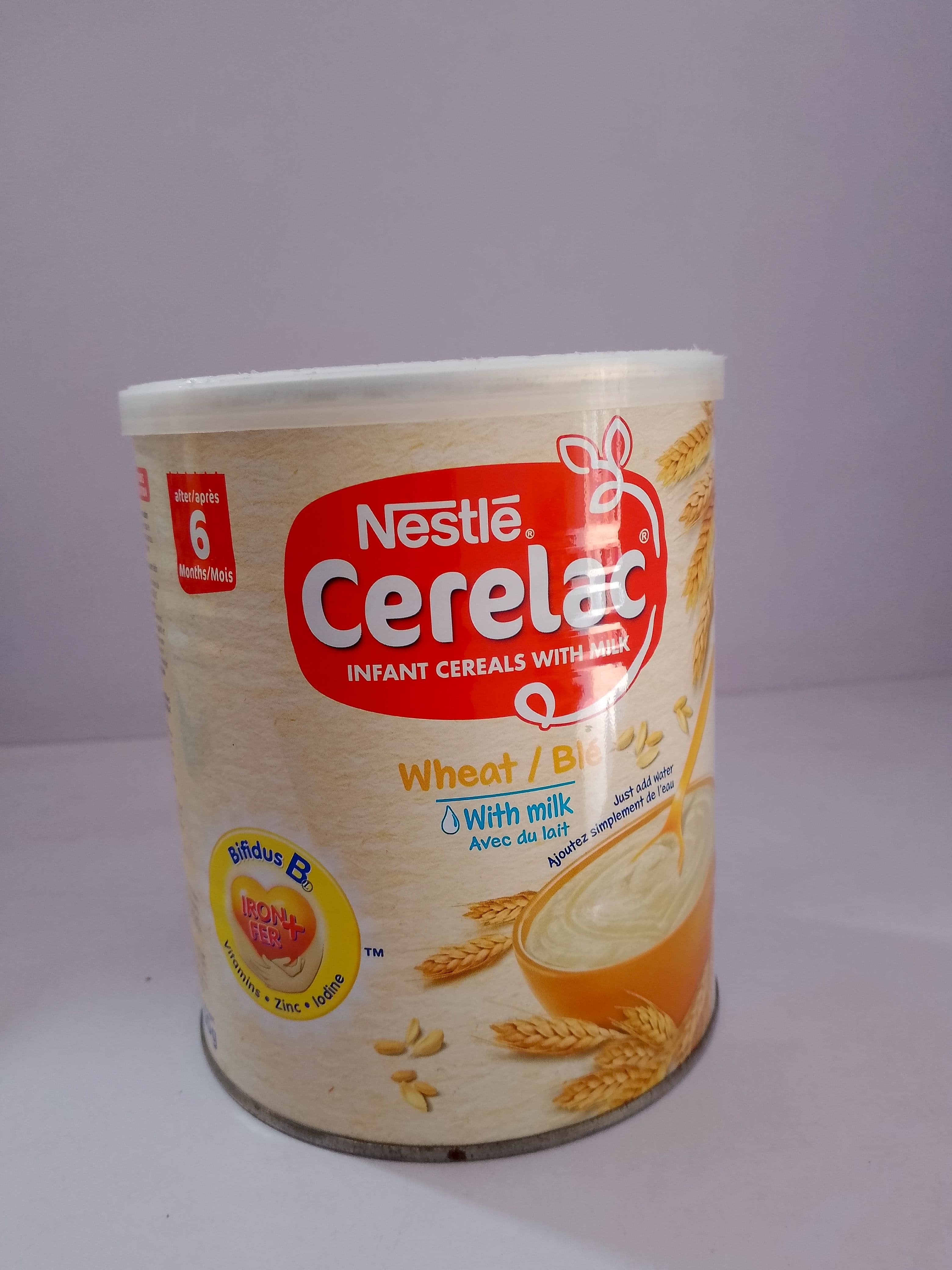 A photo of CERELAC  WHEAT TIN 400G